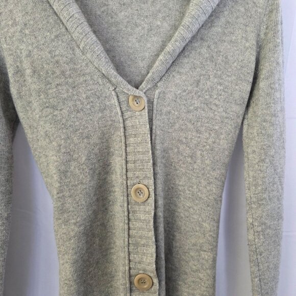 Juicy Couture Womens Gray Cashmere Cardigan Sweater Size S - Picture 5 of 11